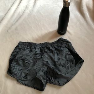 Black and Grey Nike dri fit shorts